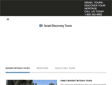 Tablet Screenshot of israeldiscoverytours.com